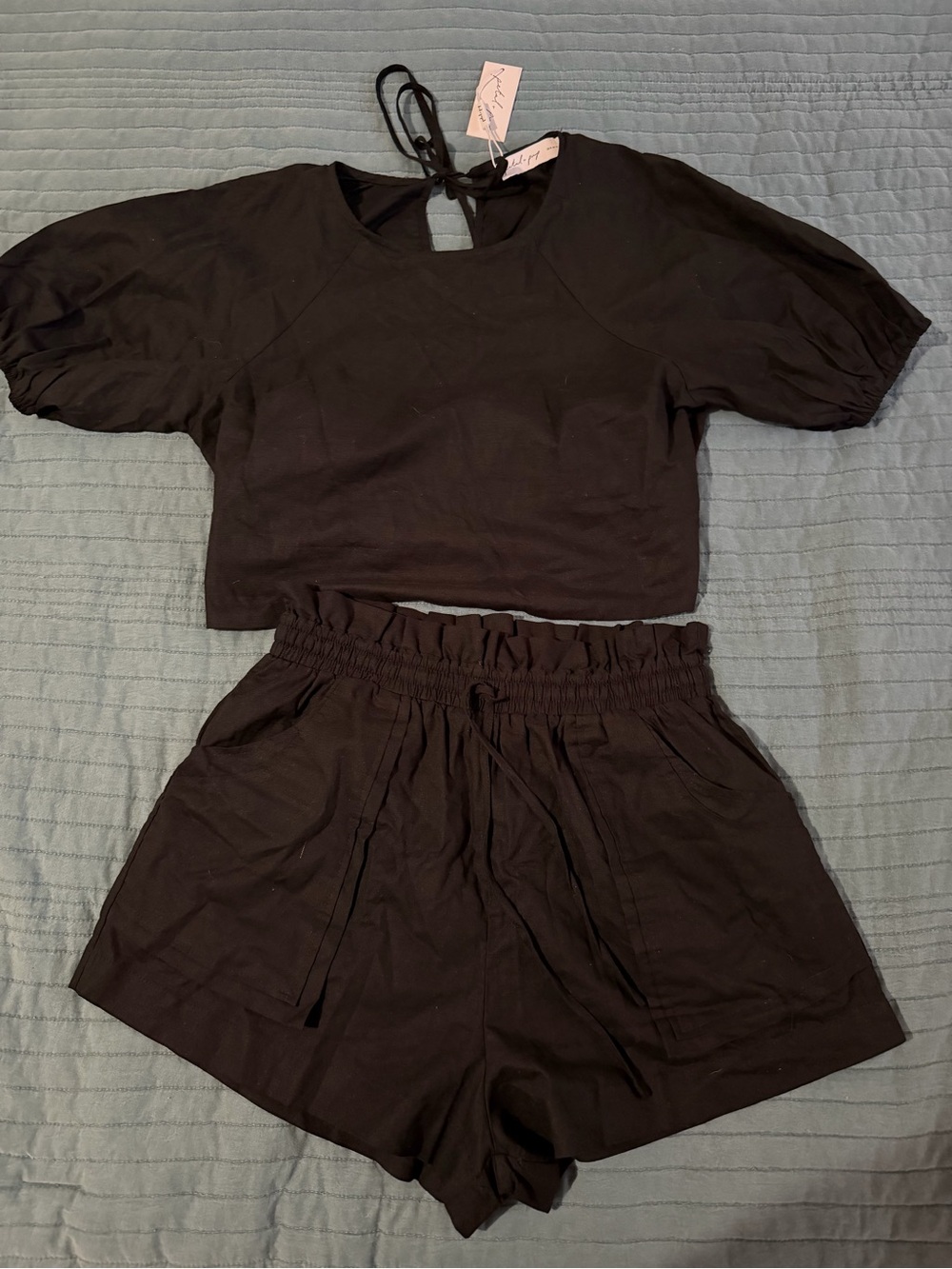 Chelsey linen set black